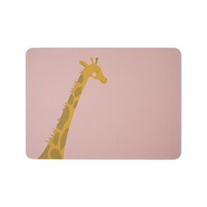 ASA Selection Dětské prostírání s motivem žirafy 33x46 cm COPPA KIDS wildlife - růžové
