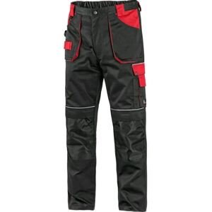 CXS ORION TEODOR pracovní kalhoty do pasu černá červená 52